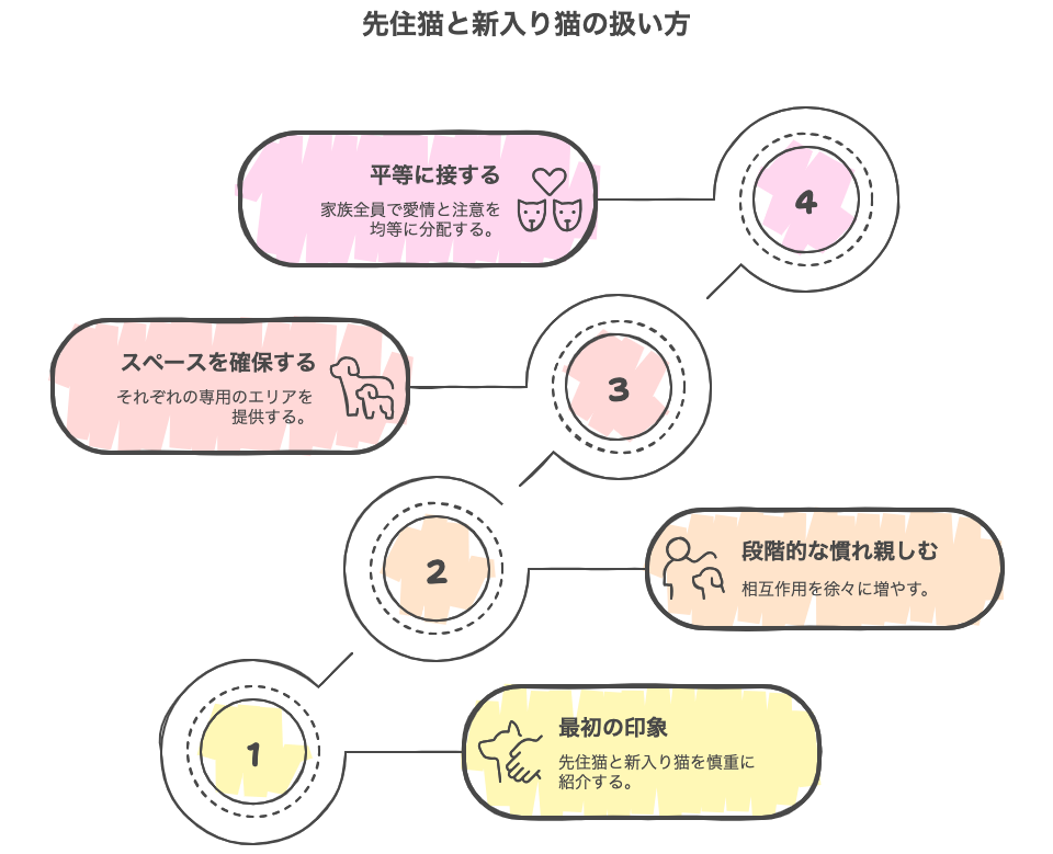 先住猫と新入り猫の扱い方