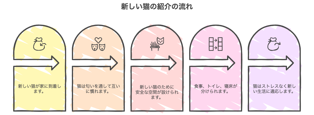 新しい猫の紹介の流れ