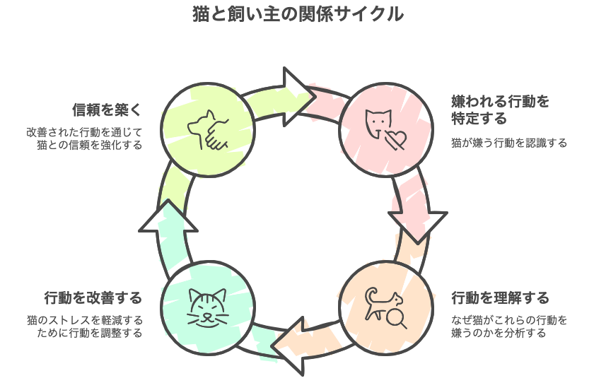 猫と飼い主の関係サイクル