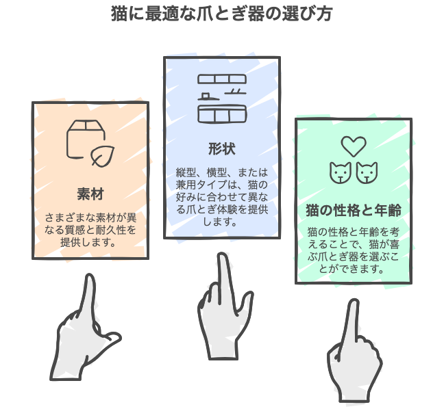 猫に最適な爪とぎ器の選び方