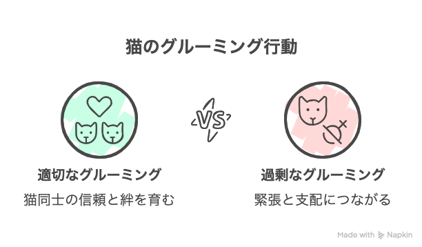 猫のグルーミング行動