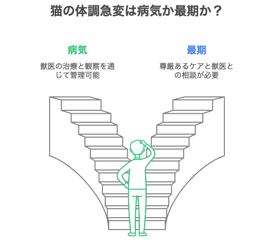 猫の体調急変は病気か最期か？