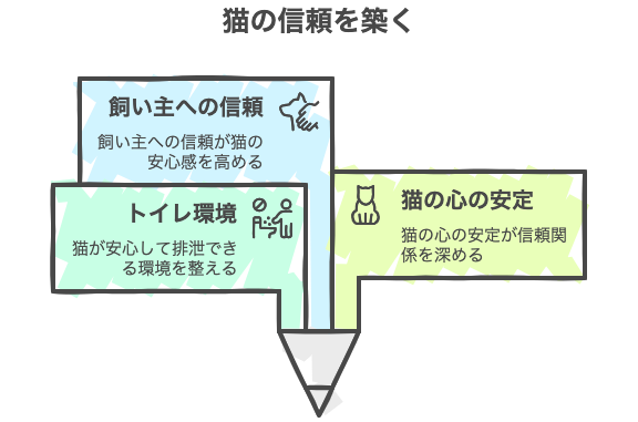 猫の信頼を築く