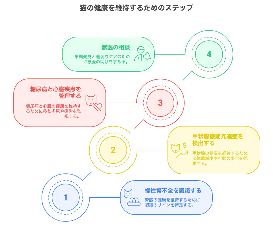 猫の健康を維持するためのステップ