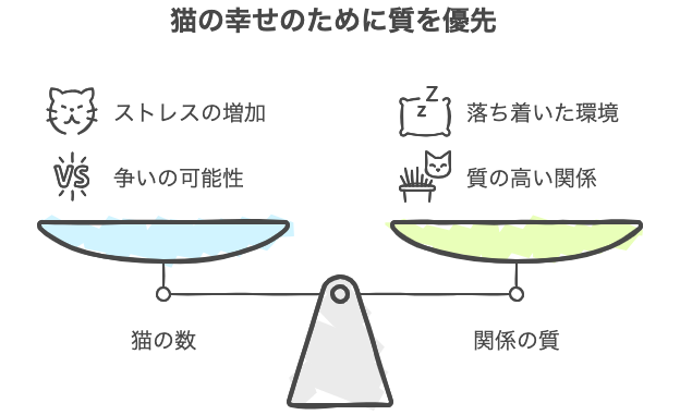 猫の幸せのために質を優先