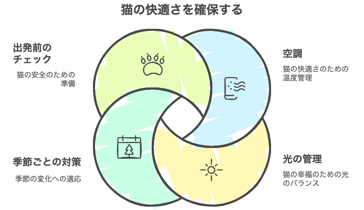 猫の快適さを確保する
