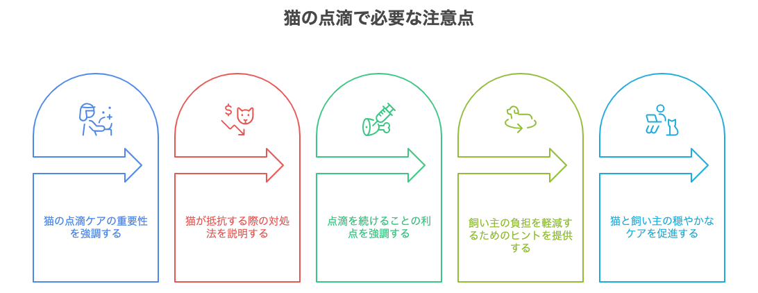 猫の点滴で必要な注意点