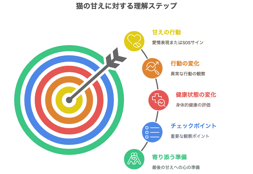 猫の甘えに対する理解ステップ