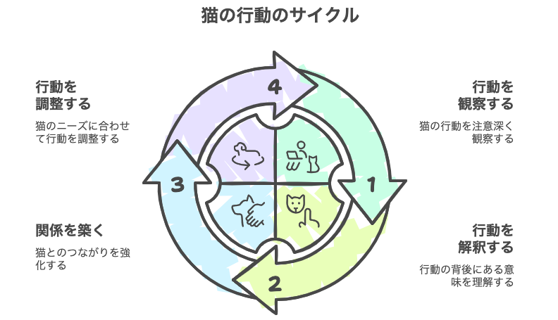 猫の行動のサイクル